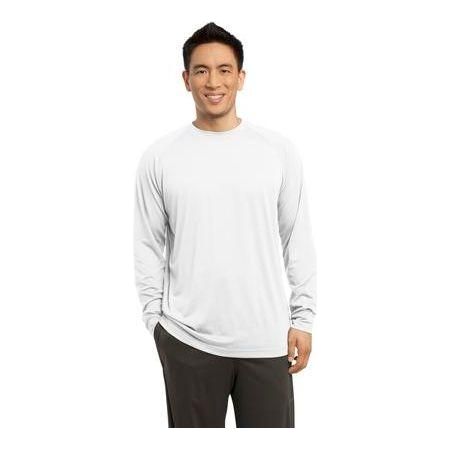 Mens Long Sleeve Ultimate Performance Crew 3X - Large White