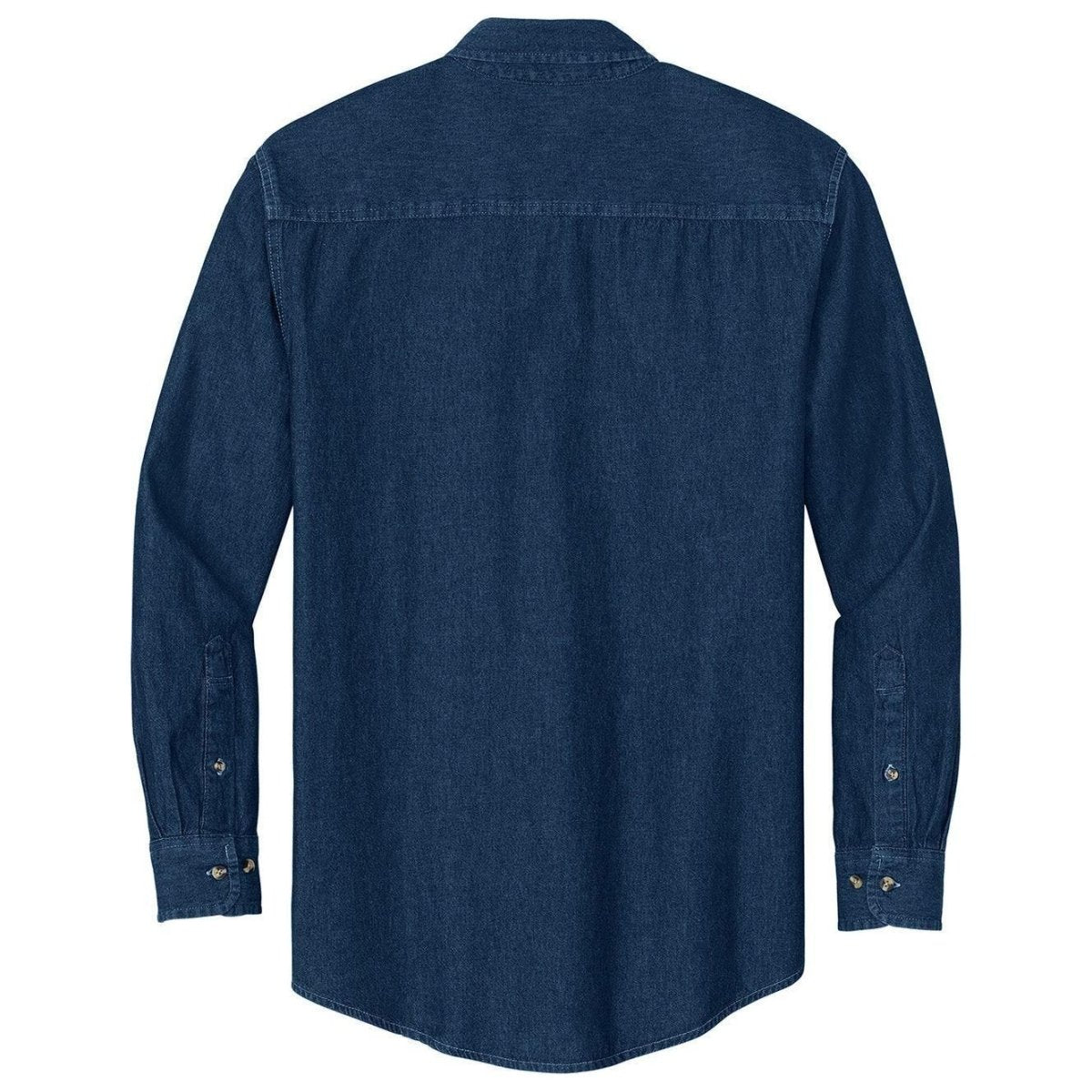 Mens Long Sleeve Value Denim Shirt X - Small Ink Blue Denim Shirts