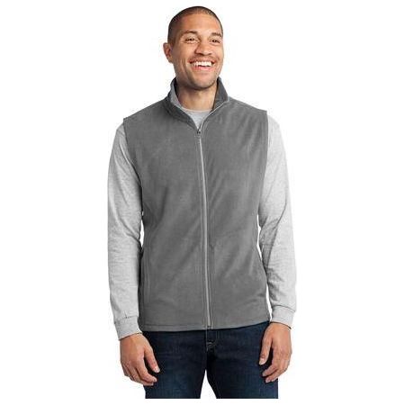 Men's Microfleece Vest 3X - Large Pearl Grey