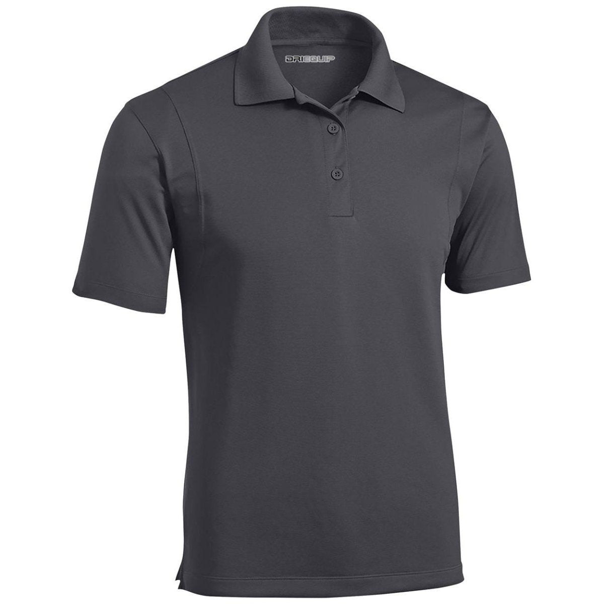 Mens Moisture Wicking Micropique Golf Polos Iron Grey Small