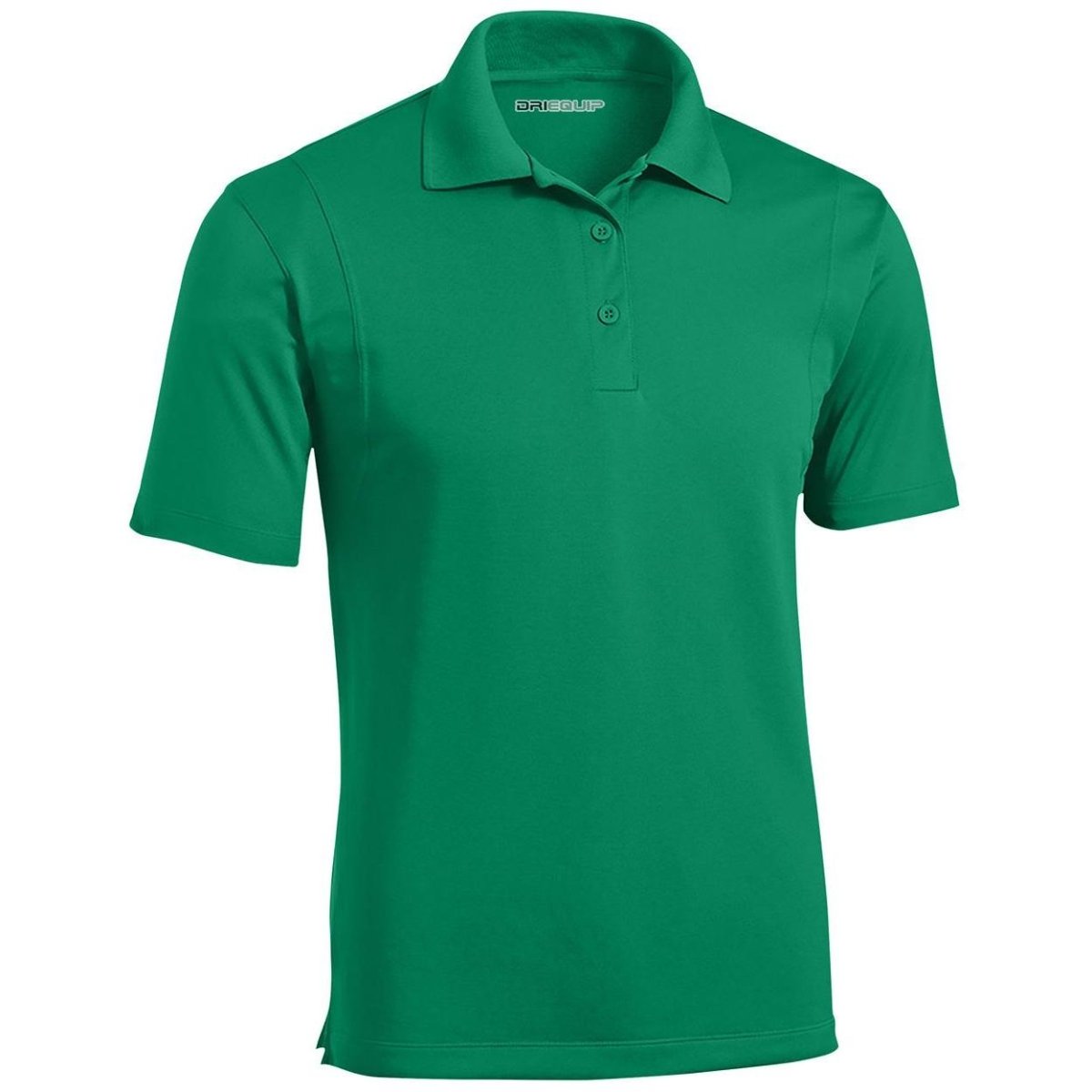 Mens Moisture Wicking Micropique Golf Polos Kelly Green Small