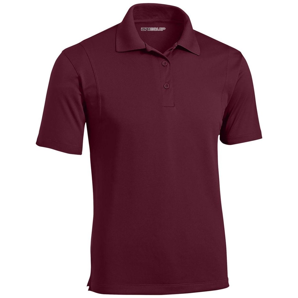 Mens Moisture Wicking Micropique Golf Polos Maroon Small