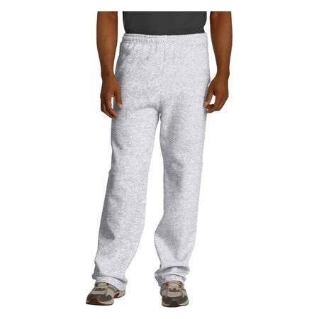 Mens NuBlend Open Bottom Pant with Pockets Large Black