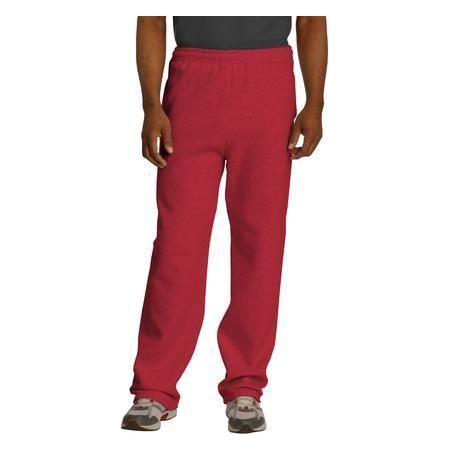 Mens NuBlend Open Bottom Pant with Pockets Large Oxford