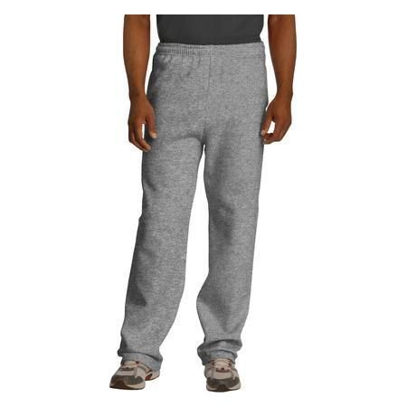 Mens NuBlend Open Bottom Pant with Pockets Large Oxford