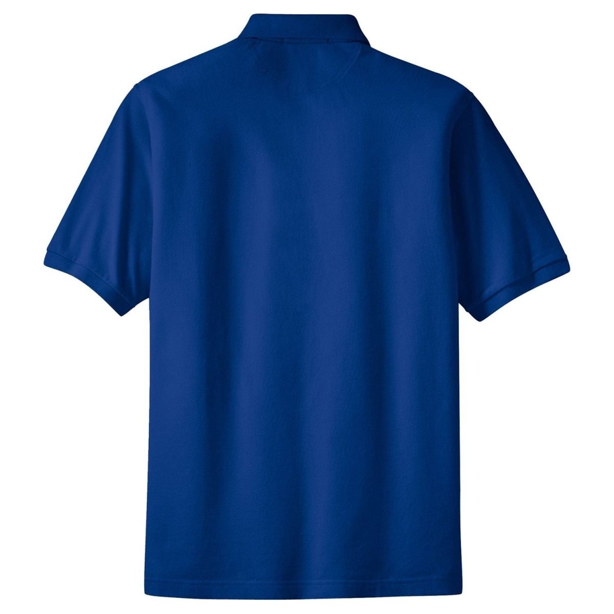 Mens Pique Knit Polo with Pocket X - Small Royal Polos/Knits