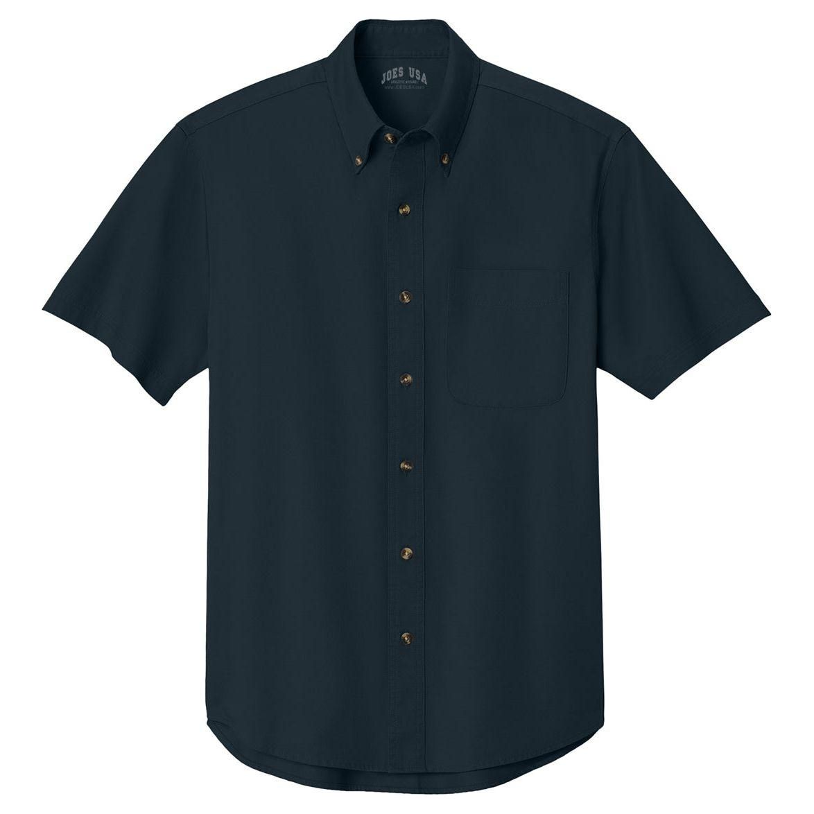 Men's Short Sleeve Twill Shirt Classic Navy X - Small