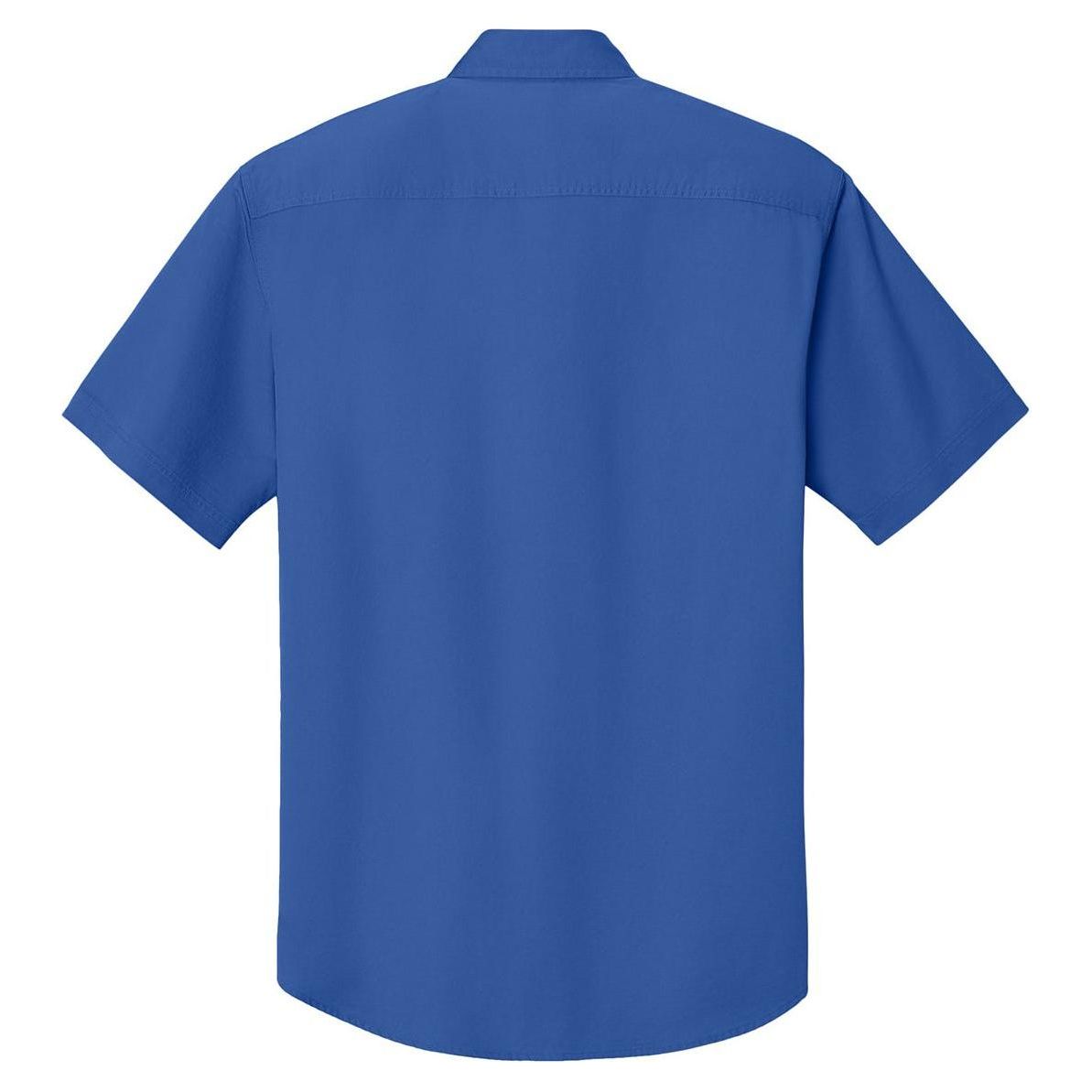 Men's Short Sleeve Twill Shirt Classic Navy X - Small