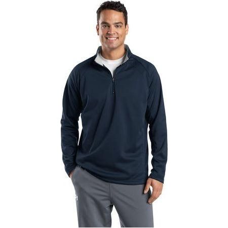 Mens Sport - Wick 1/4 - Zip Fleece Pullover Medium Navy/Silver