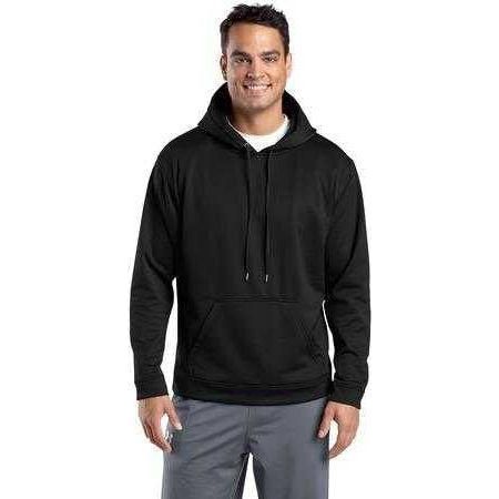 Mens Sport - Wick Fleece Hooded Pullover X - Small Black