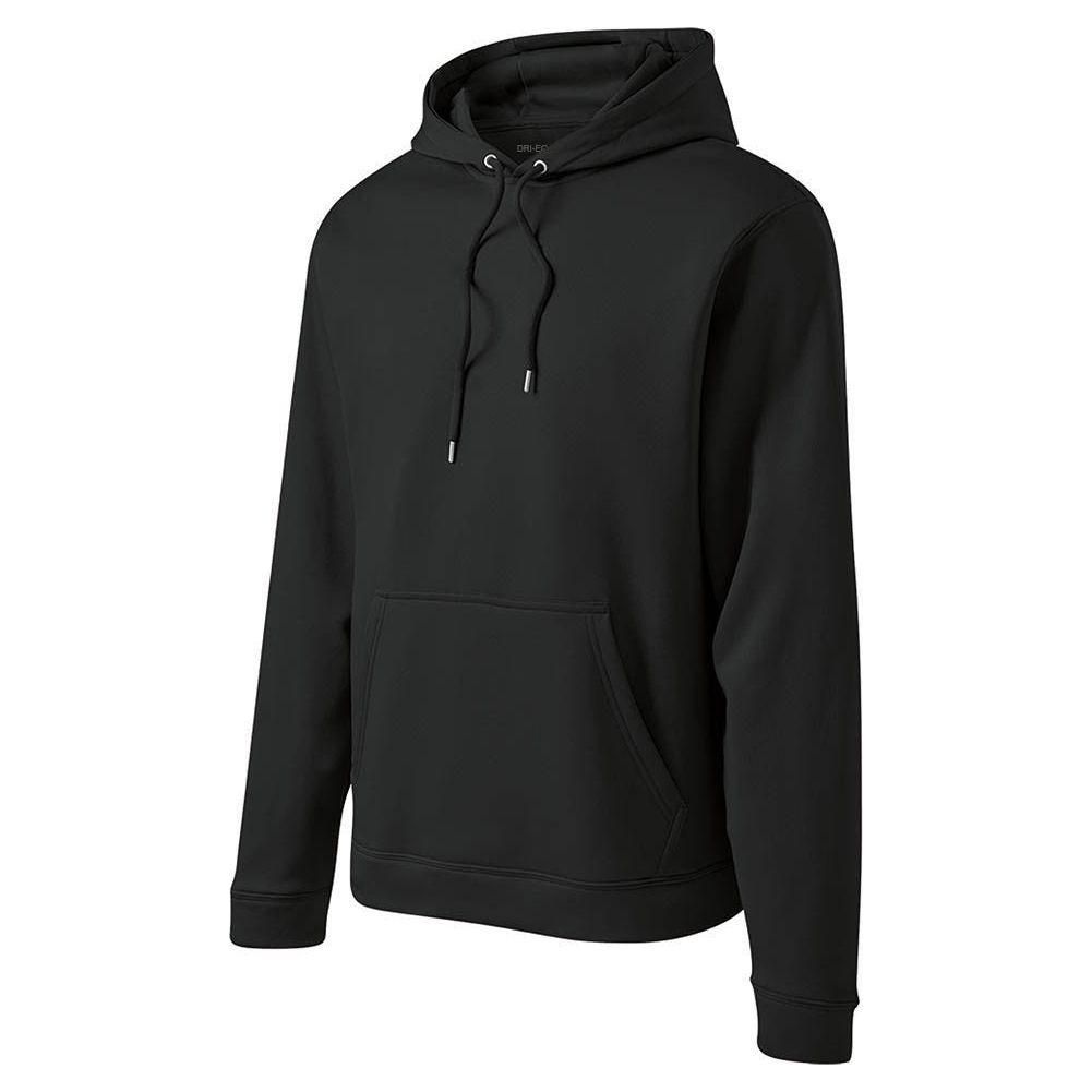 Mens Sport - Wick Fleece Hooded Pullover X - Small Black