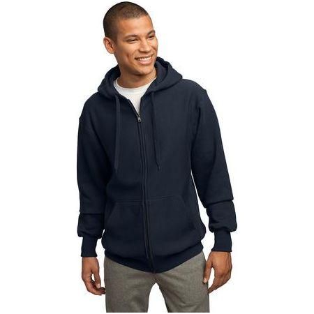 Mens Super Heavyweight Full - Zip Hooded Sweatshirt X - Small Navy Zip Hoodies