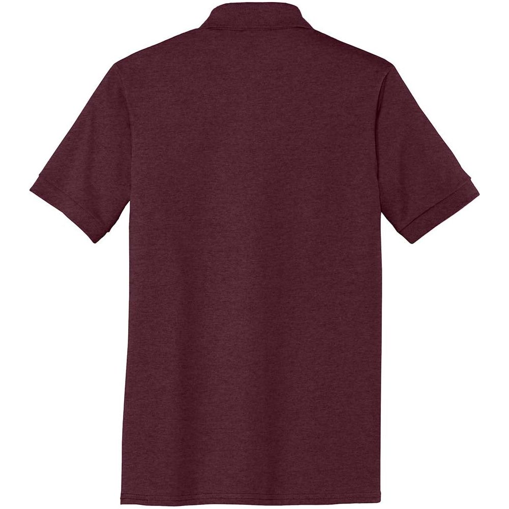 Men's Tall 5.5 - Ounce Jersey Knit Polo Athletic Maroon Large Tall Polos/Knits