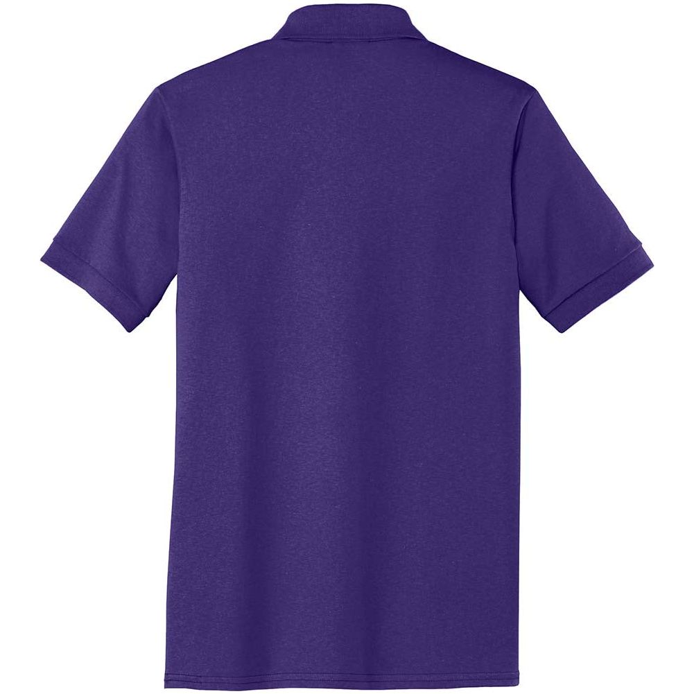 Men's Tall 5.5 - Ounce Jersey Knit Polo Purple Large Tall Polos/Knits