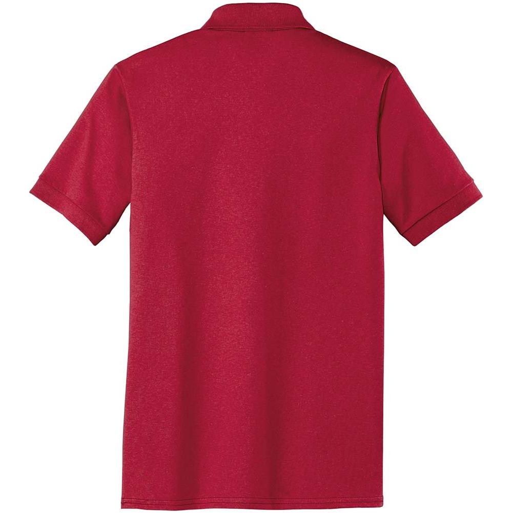 Men's Tall 5.5 - Ounce Jersey Knit Polo Red Large Tall Polos/Knits