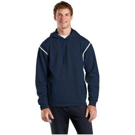 Mens Tech Fleece Hooded Sweatshirt True Navy/White X - Large Sweatshirts