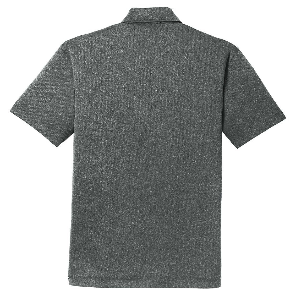 Mens Trace Heather Moisture Wicking Golf Polos in Sizes: XS - 4XL X - Small Charcoal Heather Polos/Knits