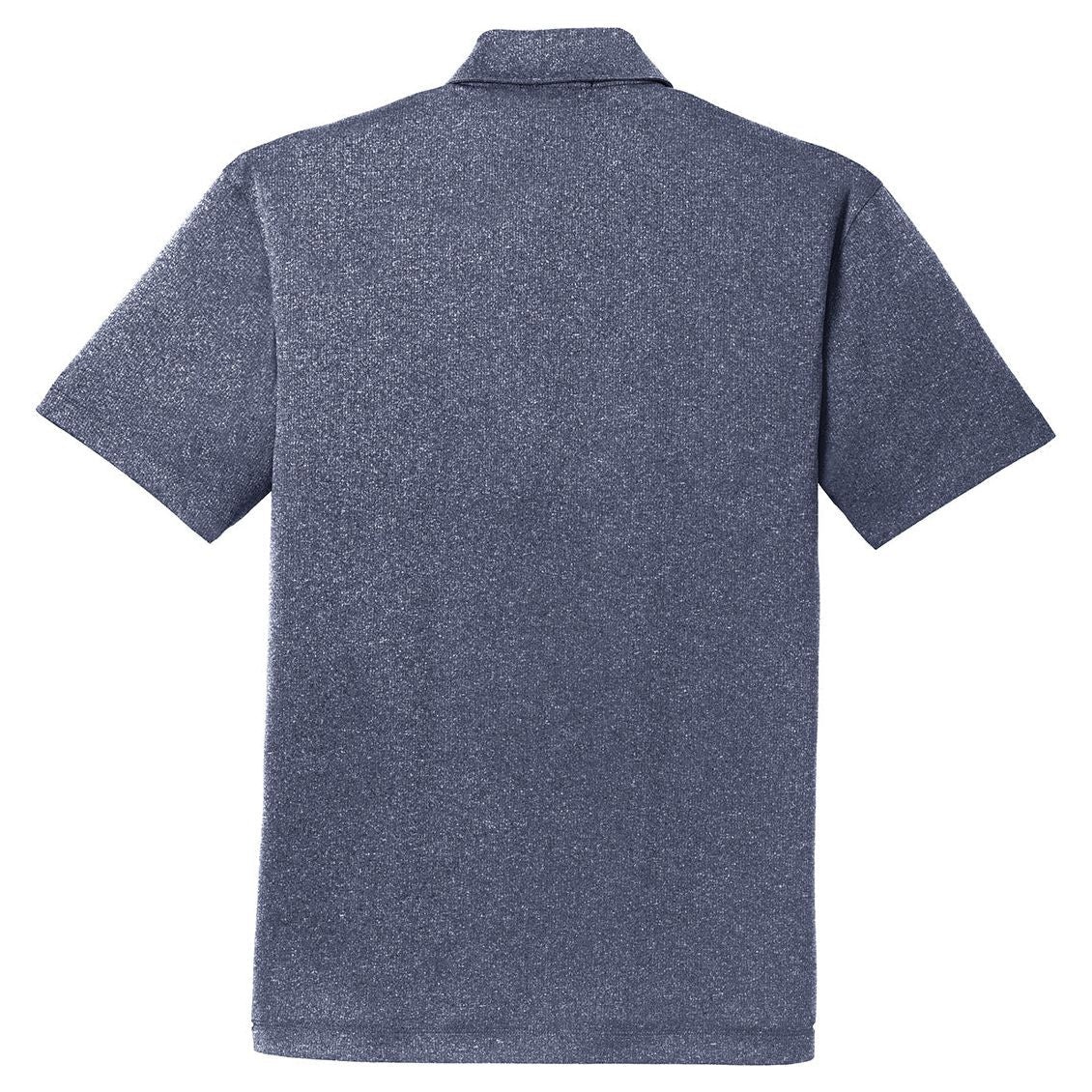 Mens Trace Heather Moisture Wicking Golf Polos in Sizes: XS - 4XL X - Small True Navy Heather Polos/Knits