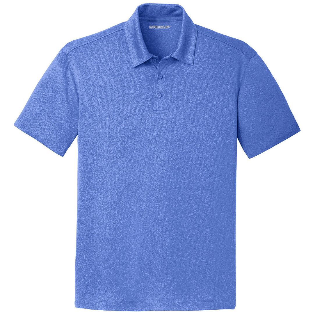 Mens Trace Heather Moisture Wicking Golf Polos in Sizes: XS - 4XL X - Small True Royal Heather Polos/Knits