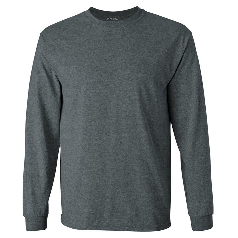 Mens Ultra Cotton 100% Cotton Long Sleeve T-Shirt Forest Green Small Long Sleeve T-Shirts