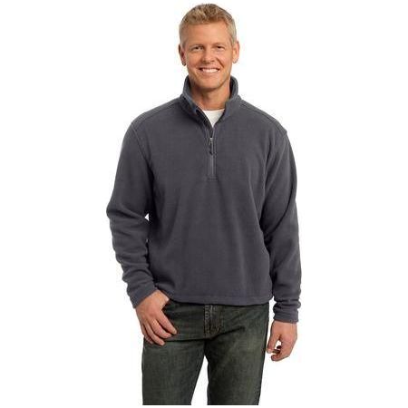 Mens Value Fleece 1/4 - Zip Pullover XS Iron Grey