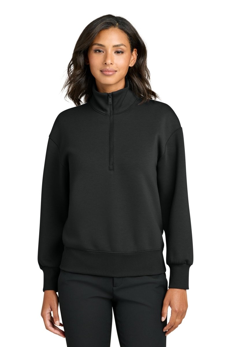 Mercer+Mettle ® Women's Soft Spacer 1/4 - Zip MM3101 - Mercer+Mettle MM3101 Deep Black XS Sweatshirts/Fleece