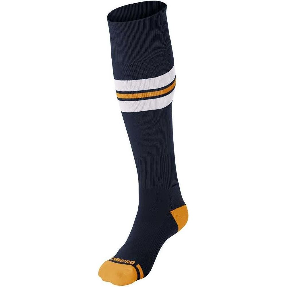 MULTI SPORT STRIPED SOCK | Champro AS3 Navy, White, Gold X - Small Accessories