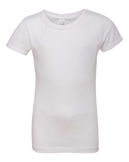 Next Level Girls’ Cotton Princess T-Shirt - Next Level 3710 White XS Short Sleeve T-Shirts