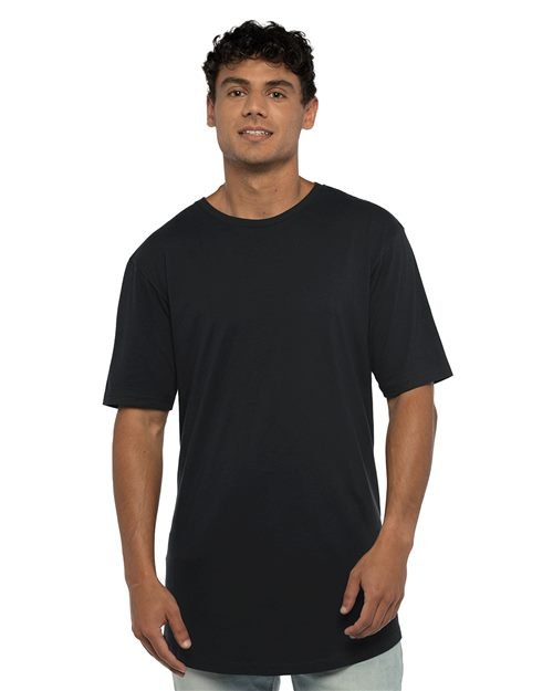 Next Level Men's Cotton Long Body T-Shirt - Next Level 3602 Black XS Short Sleeve T-Shirts
