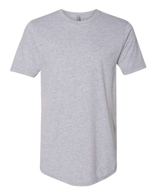 Next Level Men's Cotton Long Body T-Shirt - Next Level 3602 Heather Grey XS Short Sleeve T-Shirts