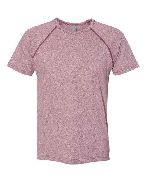 Next Level Men's Mock Twist Raglan T-Shirt - Next Level 2050 Tech Maroon S Short Sleeve T-Shirts
