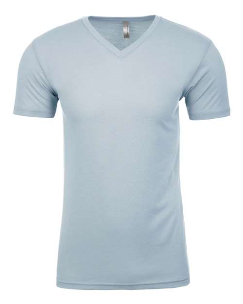 Next Level Men's Sueded V - Neck T-Shirt - Next Level 6440 Light Blue XS Short Sleeve T-Shirts