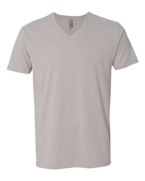 Next Level Men's Sueded V - Neck T-Shirt - Next Level 6440 Light Grey XS Short Sleeve T-Shirts