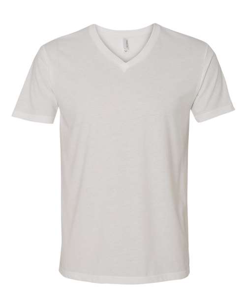 Next Level Men's Sueded V - Neck T-Shirt - Next Level 6440 White XS Short Sleeve T-Shirts