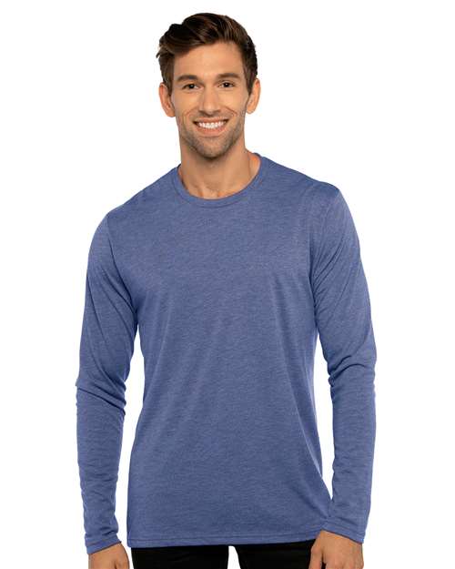 Next Level Men's Triblend Long Sleeve T-Shirt - Next Level 6071 Vintage Royal XS Long Sleeve T-Shirts