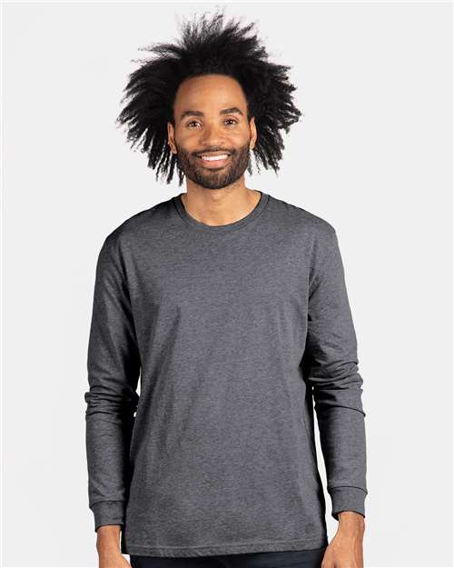 Next Level Unisex CVC Long Sleeve T-Shirt - Next Level 6211 Dark Heather Grey XS Long Sleeve T-Shirts