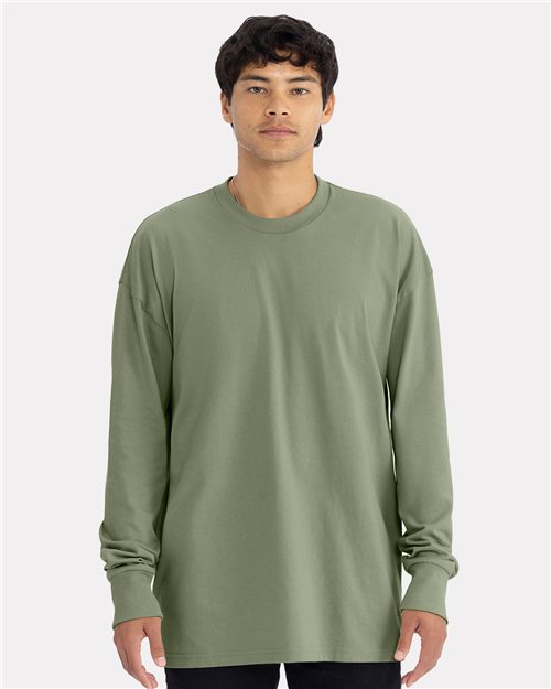 Next Level Unisex Heavyweight Long Sleeve T-Shirt - Next Level 7211 Black XS Long Sleeve T-Shirts