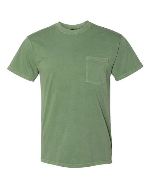 Next Level Unisex Inspired Dye Pocket T-Shirt - Next Level 7415 Clover XS Short Sleeve T-Shirts