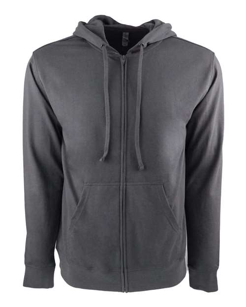 Next Level Unisex Laguna Full - Zip Hoodie Sweatshirt - Next Level 9601 Heavy Metal/ Heavy Metal XS Zip Hoodies