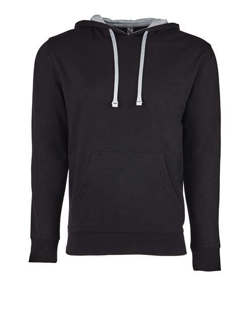 Next Level Unisex Laguna Hoodie Sweatshirt - Next Level 9301 Black/ Heather Grey XS Sweatshirts