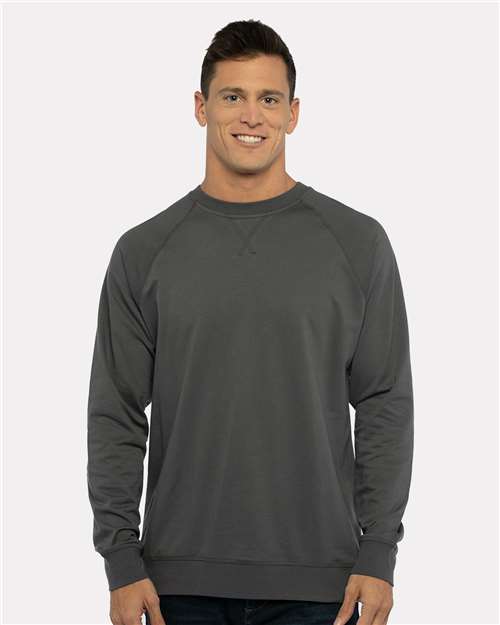 Next Level Unisex Laguna Raglan Crewneck Sweatshirt - Next Level 9000 Heavy Metal XS Crewneck Sweatshirts