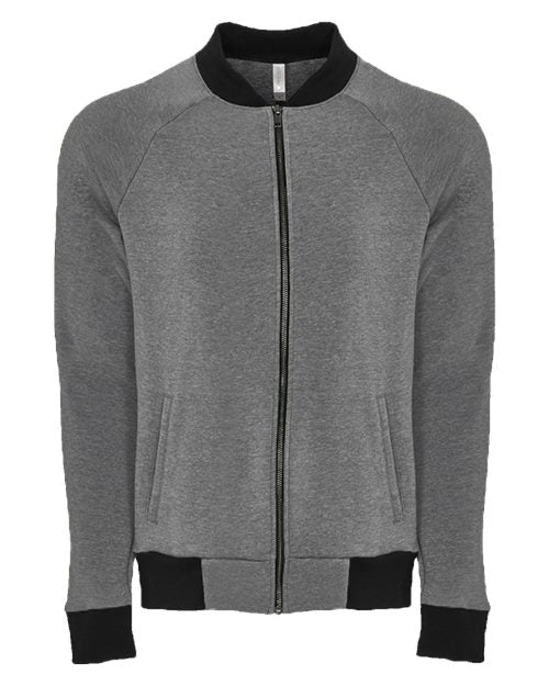 Next Level Unisex Malibu Bomber Jacket - Next Level 9700 Heather Military Green XS Jackets
