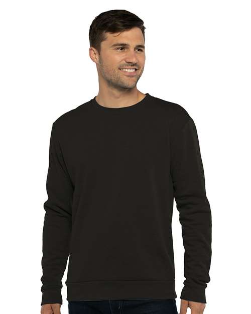 Next Level Unisex Malibu Crewneck Sweatshirt - Next Level 9002 Heather Black XS Crewneck Sweatshirts
