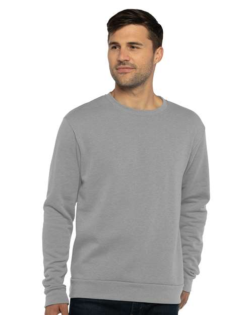 Next Level Unisex Malibu Crewneck Sweatshirt - Next Level 9002 Heather Grey XS Crewneck Sweatshirts