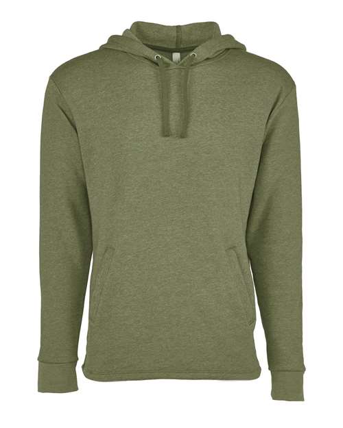 Next Level Unisex Malibu Welt Pocket Hoodie Sweatshirt - Next Level 9300 Heather Military Green XS Sweatshirts