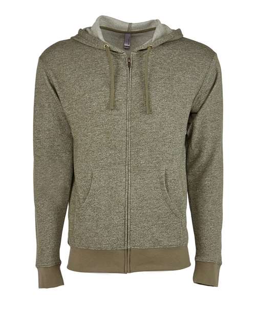 Next Level Unisex Pacifica Full - Zip Hoodie Sweatshirt - Next Level 9600 Military Green XS Zip Hoodies