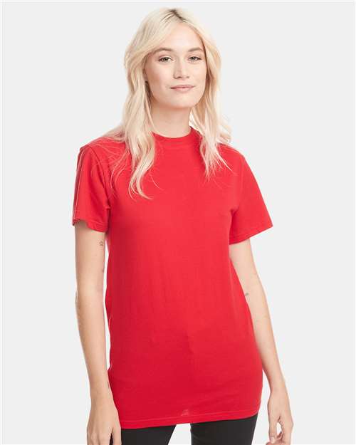 Next Level Unisex Power Crew Tee - Next Level 7410S Red XS Short Sleeve T-Shirts