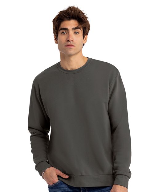 Next Level Unisex Santa Barbara Crewneck Sweatshirt - Next Level 9003 Black XS Crewneck Sweatshirts