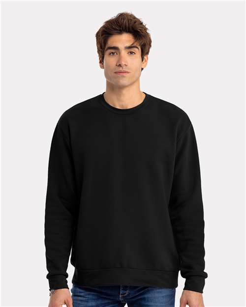 Next Level Unisex Santa Barbara Crewneck Sweatshirt - Next Level 9003 Black XS Crewneck Sweatshirts