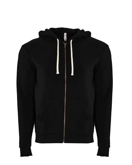 Next Level Unisex Santa Barbara Full - Zip Hoodie Sweatshirt - Next Level 9602 Black XS Zip Hoodies